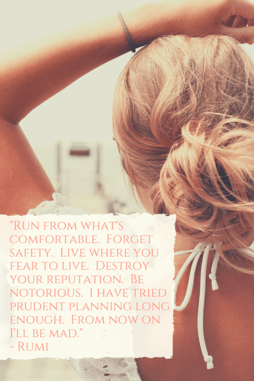 run from what's comfortable...by Nikki from Just Shake It Off blog